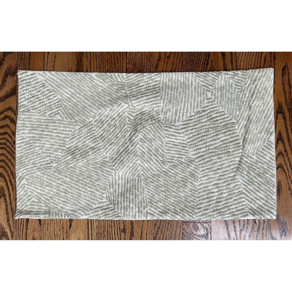 Williams Sonoma 21"x12" Botanic Embroidered Lumbar Pillow Cover SAMPLE FLAW